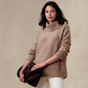 Banana republic oversized alpaca‎ blend turtleneck sweater